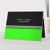 Schwarz-weiß stilvoll karte (Rückseite)