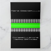 Schwarz-weiß stilvoll karte (Innenseite)