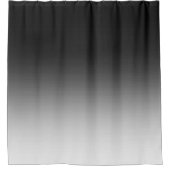 Schwarz-Weiß-Strahlung Duschvorhang (Vorderseite)