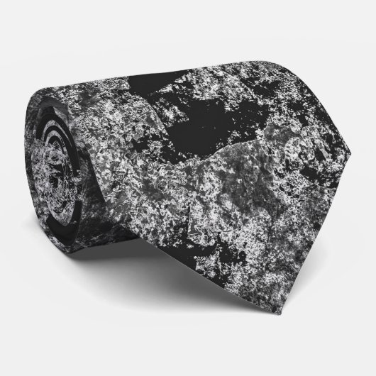 Schwarz-Weiß-Strahlung Krawatte (Gerollt)