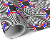 Schwarz-Weiß-Strahlung von Kenneth Yoncich Geschenkpapier (Rolleneckpunkt)