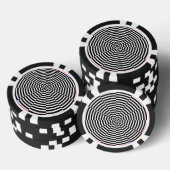 Schwarz-Weiß-Strahlung von Kenneth Yoncich Pokerchips (Stapel)