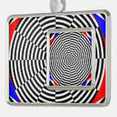 Schwarz-Weiß-Strahlung von Kenneth Yoncich Rahmen-Ornament Silber (Links)
