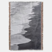 Schwarz-Weiß-Strand landschaftlich Decke (Vorderseite Vertikal)