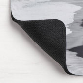 Schwarz-Weiß-Strand landschaftlich Mousepad (Ecke)