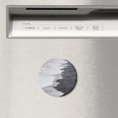 Schwarz-weiß-Strandszene Magnet (In Situ (Geschirrspüler))