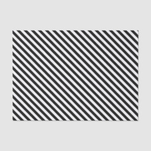 Schwarz-Weiß-Streifen-9-GEWEBE-WRAPPING-PAPIER Seidenpapier