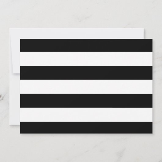 Schwarz-Weiß-Streifen - Adressenänderung Ankündigung (Rückseite)