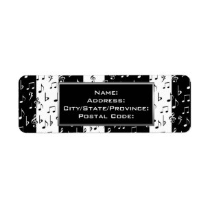 Schwarz-Weiß-Streifen: Adressenmarken