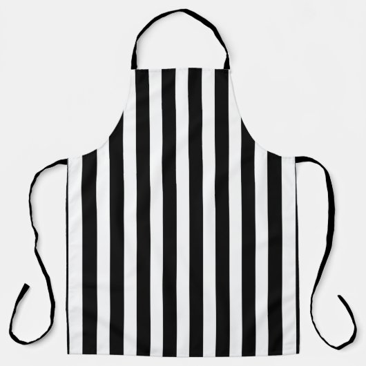 Schwarz-Weiß-Streifen Allover-Schürze Schürze (Vorderseite)