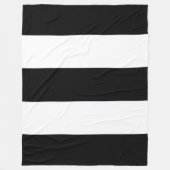 Schwarz-Weiß-Streifen auf einem Fleecedecke (Vorderseite)