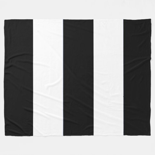 Schwarz-Weiß-Streifen auf einem Fleecedecke (Vorderseite (Horizontal))