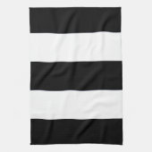 Schwarz-Weiß-Streifen auf einem Geschirrtuch (Vertikal)