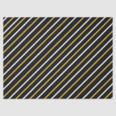 Schwarz-Weiß-Streifen auf schwarzem Hintergrund Seidenpapier (Vorderseite)