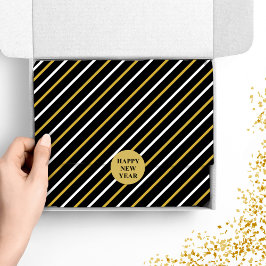 Schwarz-Weiß-Streifen auf schwarzem Hintergrund Seidenpapier