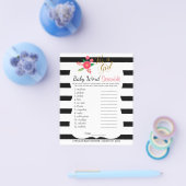 Schwarz & Weiß Streifen - Baby Girl - Scramble Flyer (Einzeln)