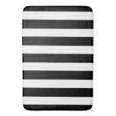 Schwarz-Weiß-Streifen Badematte (Vorderseite Vertikal)