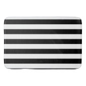 Schwarz-Weiß-Streifen Badematte (Vorderseite)