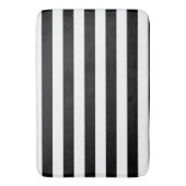 Schwarz-Weiß-Streifen Badematte (Vorderseite Vertikal)