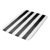 Schwarz-Weiß-Streifen Badematte (Schrägansicht)