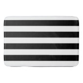 Schwarz-Weiß-Streifen Badematte (Vorderseite)