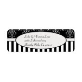 Schwarz/Weiß-Streifen Barock (Vorne)