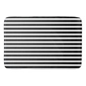 Schwarz/Weiß Streifen Bath Mat Badematte (Vorderseite)
