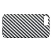 Schwarz-Weiß-Streifen Case-Mate iPhone Hülle (Rückseite (Horizontal))