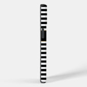 Schwarz/Weiß Streifen Case-Mate iPhone Hülle (Rückseite / Rechts)