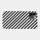 Schwarz-Weiß-Streifen Case-Mate iPhone Hülle (Rückseite (Horizontal))