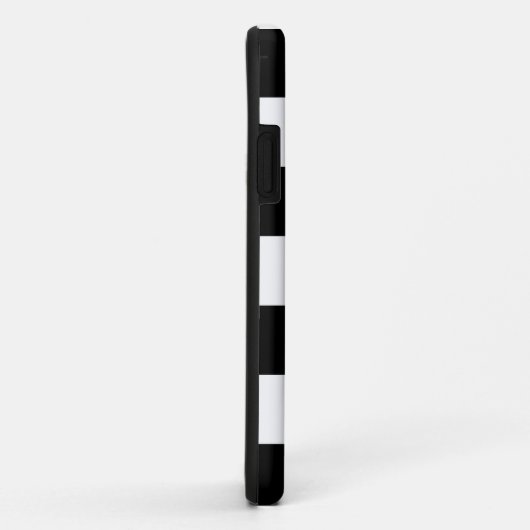 Schwarz-Weiß-Streifen Case-Mate iPhone Hülle (Hinten/Rechts)