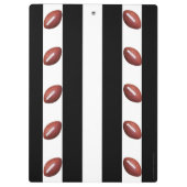 Schwarz-Weiß-Streifen, Dank Fußball-Coach-Name Klemmbrett (Rückseite)