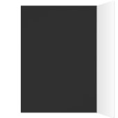 Schwarz/Weiß Streifen Danke Karte (Innen (Links))