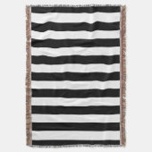 Schwarz-Weiß-Streifen Decke (Vorderseite Vertikal)