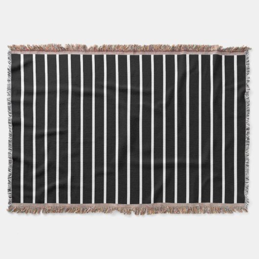 Schwarz-Weiß-Streifen Decke (Vorderseite)