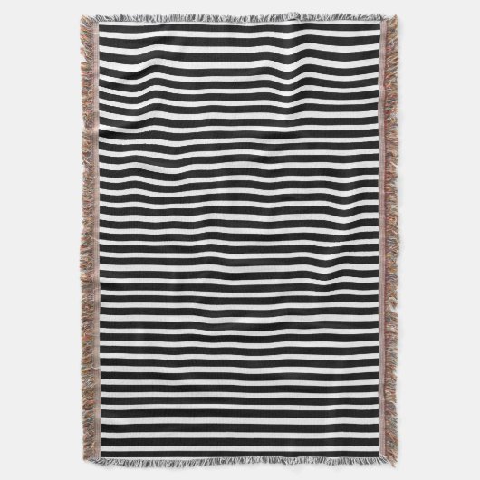 Schwarz-Weiß-Streifen Decke (Vorderseite Vertikal)