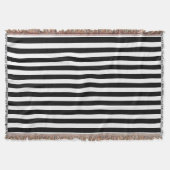 Schwarz-Weiß-Streifen Decke (Vorderseite)