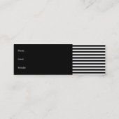 Schwarz/Weiß-Streifen der Visitenkarte (Rückseite)