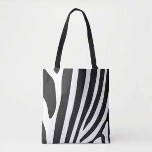 Schwarz-Weiß-Streifen des Zebras Tasche