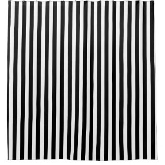 Schwarz-Weiß-Streifen Duschvorhang