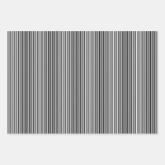 Schwarz-Weiß Streifen einfachen Weihnachtsurlaub Geschenkpapier Set (Vorderseite)