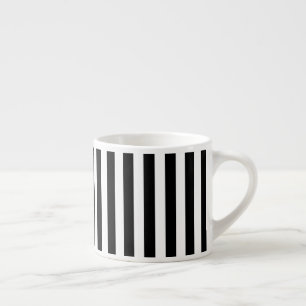Schwarz-Weiß-Streifen Espressotasse