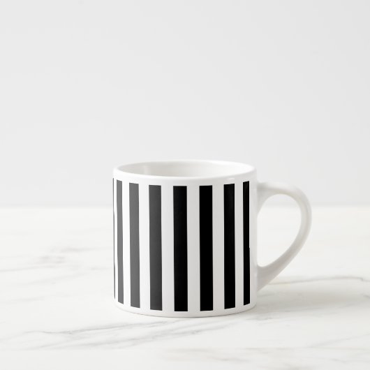 Schwarz-Weiß-Streifen Espressotasse (Rechts)