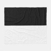 Schwarz-Weiß-Streifen Fleecedecke (Vorderseite (Horizontal))