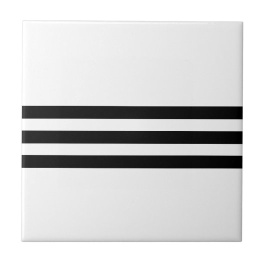 Schwarz-Weiß-Streifen Fliese (Vorderseite)
