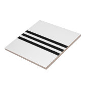 Schwarz-Weiß-Streifen Fliese (Seite)