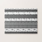 Schwarz-Weiß-Streifen für das hintere Muster 1 Puzzle (Horizontal)