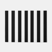 Schwarz-Weiß-Streifen Fußmatte (Vorderseite)