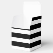 Schwarz-Weiß-Streifen-Gastgeschenk-Box Geschenkschachtel (Geöffnet)