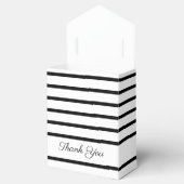 Schwarz-Weiß-Streifen-Gastgeschenk Hochzeit Geschenkschachtel (Geöffnet)